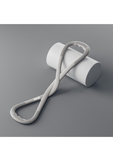 Suntek 8 Saplı Direnç Bandı Taşınabilir Egzersiz Antrenman Gri 25 Lbs