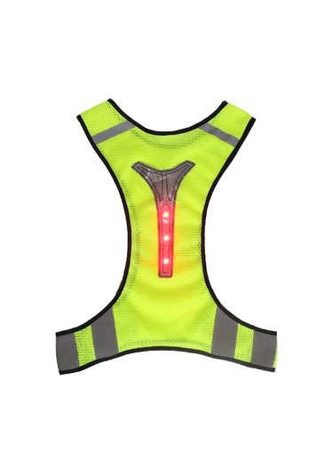 Ulzyvf Yeleği Turuncu Scooter Sarı Reflektörlü Neon Motorcu Led İkaz Bisikletçi - Gt Sarı - Turuncu