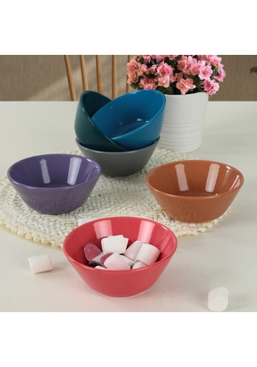 Keramika Mixed Hitit Çorba Kasesi 14 Cm 6 Adet - 406/620
