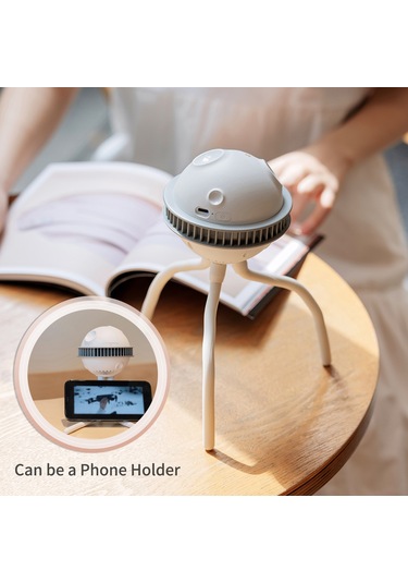 Padalink Gri Yeni Nesil Bebek Arabası Fanı - Turbin Kanatsız, 4 Hızlı, Telefon Tutucu, Usb Şarjlı, Güvenli Kullanim