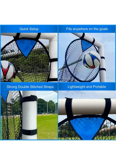 Homyl Futbol Üst Kutuları Hedef Ağı Top Doğruluk Eğitimi Siyah