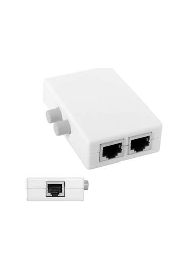 Cbtx UTP STP 2 Portlu RJ45 LAN Ağ Anahtarı Harici Ağ Switcher Box