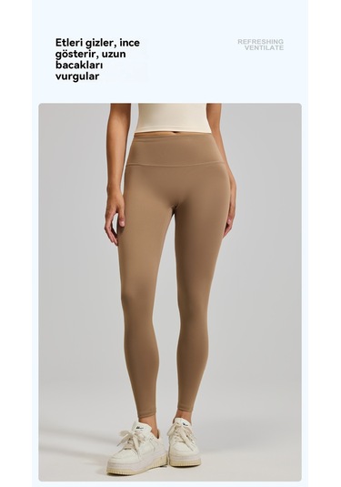 Kadınlar İçin Şeftali Kalça Kaldırıcı Spor Yoga Pantolonu Açık Yeşil