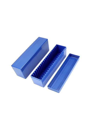 Anjiexun Adet Madeni Para Levha Saklama Kutusu 20 Levha Madeni Para Tutucuyla Uyumlu, Mavi Mavi