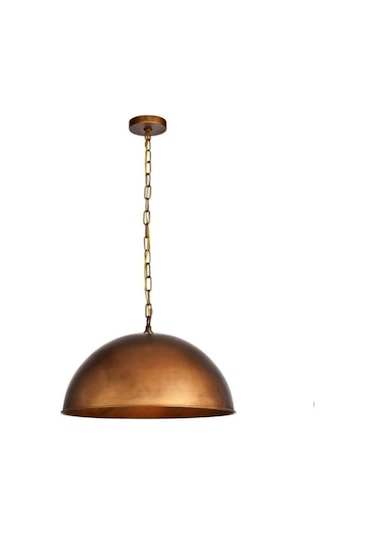 Mylights Retro Rustik Fırcalı Bakır Eskitme Patina Avize