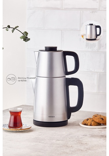 Karaca Tea Break Inox Çelik Su Isıtıcı & Çay Makinesi