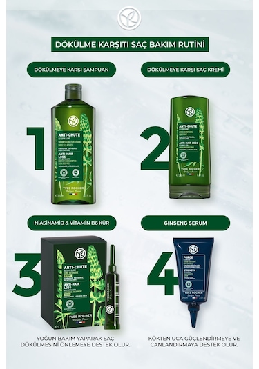 Yves Rocher Saç Dökülmesine Karşı Güçlendirici Prebiyotik Vegan Şampuan 300 ML