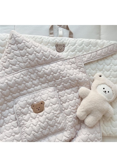 Bebek Arabası Gezi Rüzgar Geçirmez Battaniye - Beyaz