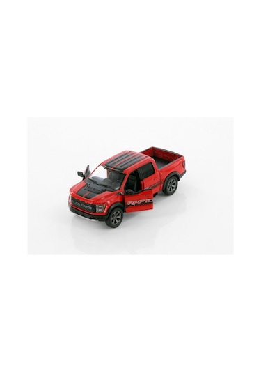 Kinsmart 2022 Ford F-150 Raptor Pickup Livery Edition Kırmızı