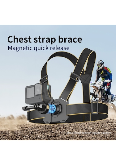 Yunboo Hızlı Çıkarılabilir Göğüs Kayışı - Gopro Ve Djı Aksiyon Kameraları İçin Ayarlanabilir Pov Kayıt Aracı Çok Renkli