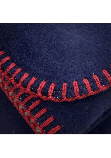 Çift Kişilik Düz Pamuklu Battaniye Çift Taraflı 200 X 220 Lacivet