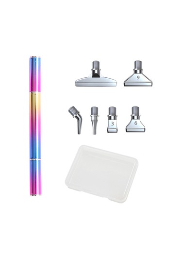 5d Gökkuşağı Renkli Elmas Boya Kalemi Gümüş