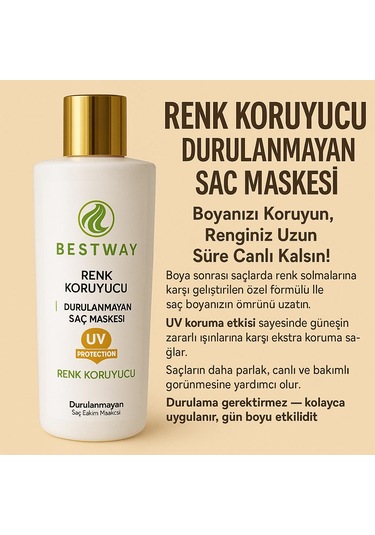 Bestway Renk Koruyucu Durulanmayan Saç Maskesi