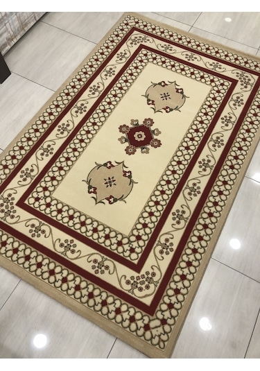 Saray Halı Gold Serisi 2165 Krem 150X230 %100 Yün Halı 4 M2 Krem