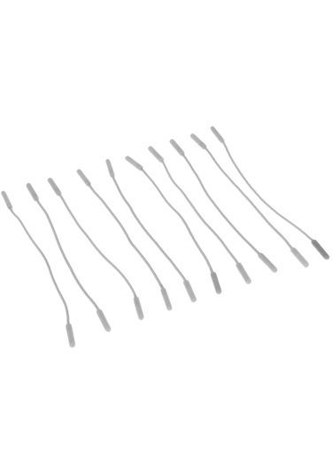 Homyl 10 Parça Fermuar Çekme Etiketleri Kordon Uzatma Gri Gri