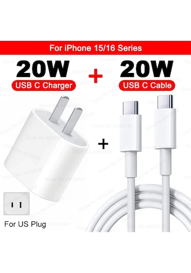 Qwq40w Usb-c Hızlı Şarj Cihazı İphone Uyumlu 16/15/14/13/12/11 Pro Max Pd Şarj Kablosu Ukdistribütör Garantili