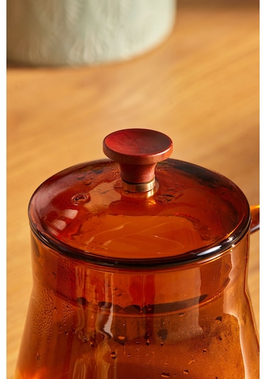 Karaca Martina Borosilikat Cam Coffe Kettle Orange 600 ml