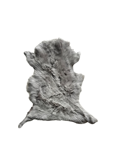 Gerçek Uzun Tüylü Koyun Postu Açik Vizon