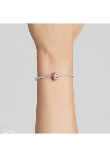 Fastbuy S925 Ayar Gümüş Pembe Eldiven Boncuk, For Pink Gloves, Çok Renkli, Kadınlar İçin El Divanları İçin Çok Renkli