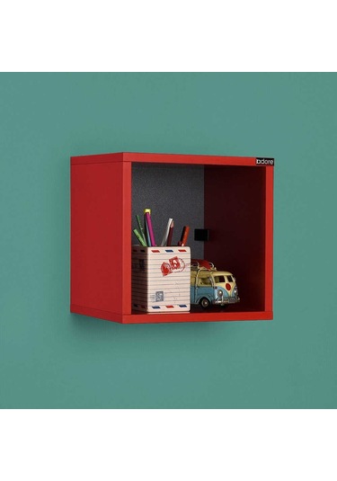 Adoremobilya Rainbow Genç Odası Duvar Rafı-Kırmızı