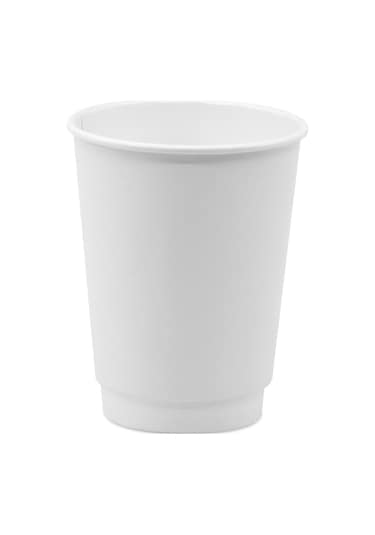 Double Wall Beyaz Karton Bardak 14 Oz - 25 Adet 25