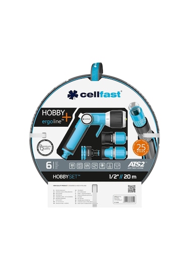Cellfast Hobby Bahçe Sulama Hortumu Seti 1/2" 20 M