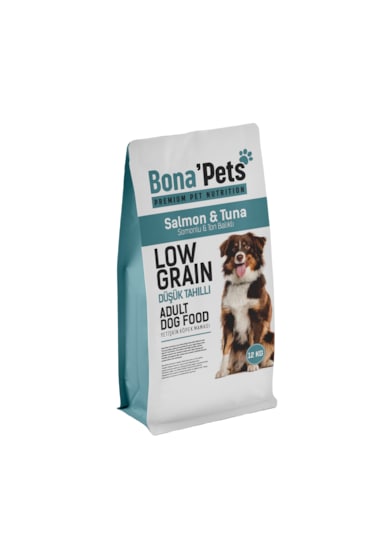 Bona Pets Premium Düşük Tahıllı Somon&tuna Balıklı Köpek Maması