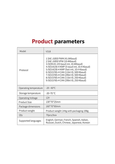 Didadodo Tignapoo Araç Teknik Tarama Aracı Otomatik Kod Tarayıcı Kontrol Diğer
