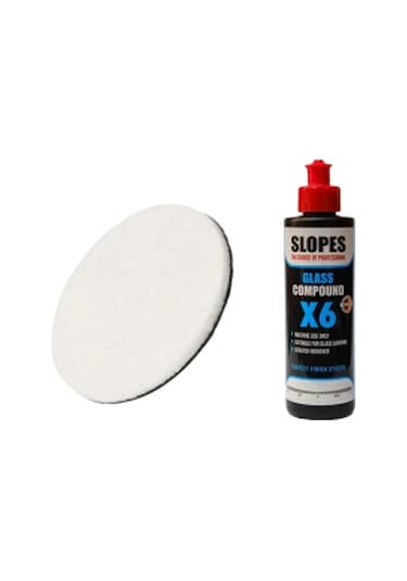 Slopes X6 Cam Pastası 250 Ml Ve Spta Cam Keçesi 130 Mm Set