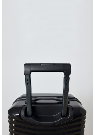 Kabin Boy %100 Polikarbon Valiz Parlak Siyah 1819 Siyah
