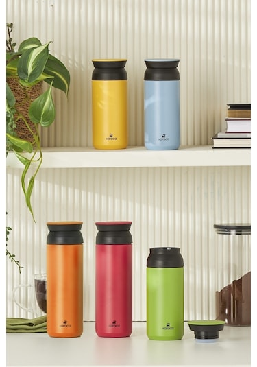 Karaca Rainbow Paslanmaz Çelik Termos 350 ML Sarı