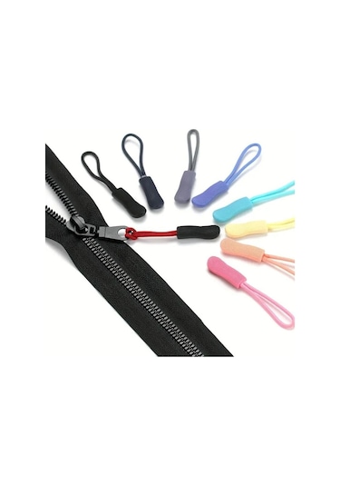Pembe 20 Adet Fermuar Çekme Çektirme Ucu Fit Halat Etiketi Yedek Klip Kırık Toka Sabitleyici Zip Kablosu Tab Seyahat Çantası Bavul Çadır Sırt Çantası