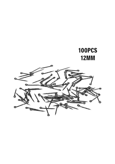 Yüksek Karbon Çelik Dikenli Sazan Oltası Kancası Seti - 12mm, 100 Adet, Kolay Yem Takma Özelliği