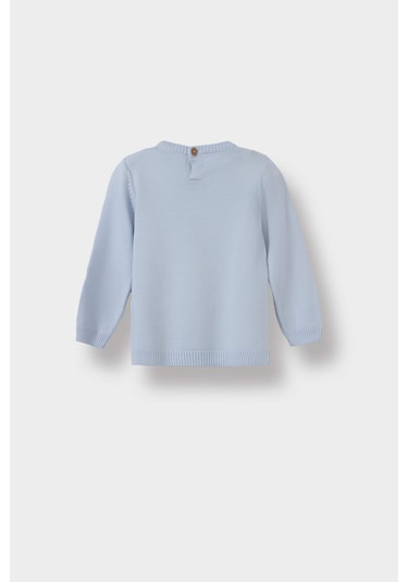 Defacto Erkek Bebek Bisiklet Yaka Kazak A5036a525aube302 Mavi