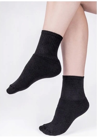 Alena Sıcak Kışlık Havlu Çorap Seti Pamuklu 41949578 Gri