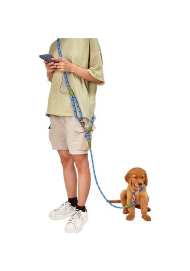 Soulader Yansıtıcı Işıklı Gece Güvenlik Tasması, Köpekler İçin Yuvarlak Naylon İp Boyun Tasması, Evcil Hayvan Gezdirme Ekipmanları