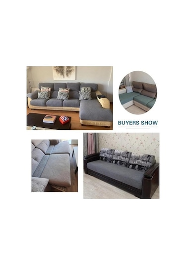 Novahub Çimen Yeşili 3d Jakarlı Kanepe Kılıfı - Su Geçirmez, Yıkanabilir, Evcil Hayvan Ve Çocuk Güvencesi/ Çimen Yeşili