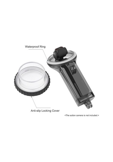 Ebitda Spor Kamerası Su Geçirmez Kasa Dalış, Osmo Pocket 2 İçin Kayışlı, Siyah Siyah