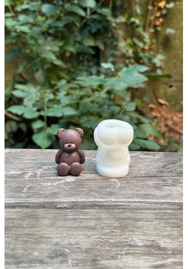 Mini Ayıcık Silikon Mum Kalıbı