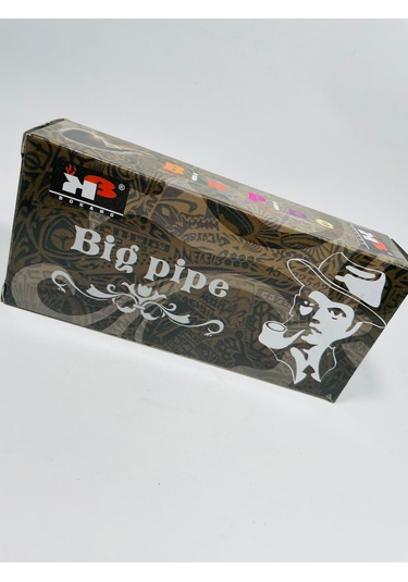 Big Pipe Ahşap Görünümlü Sert Akrilik Pipo 10 CM