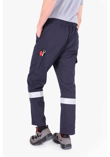 Reflektörlü Harman İş Pantolonu Lacivert