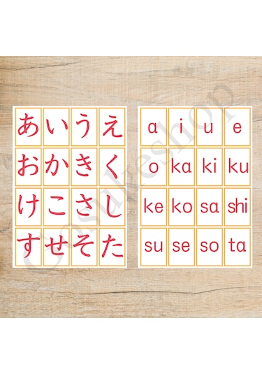Çocuklar İçin Hiragana Öğreniyorum Seti Çok Renkli