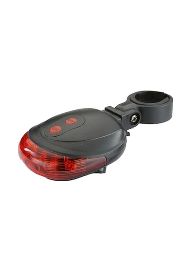 Bisiklet Arka Stop Far Işık Lazerli Açık Füme - Füme - Kahverengi
