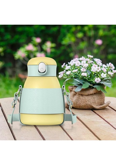 Suntek Spor Yetişkin Çocuklar Için Pipetli Vakum Yalıtım Sarı