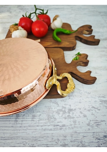 Moda Bakır Bakır Yumurta Tava 22 Cm Diğer