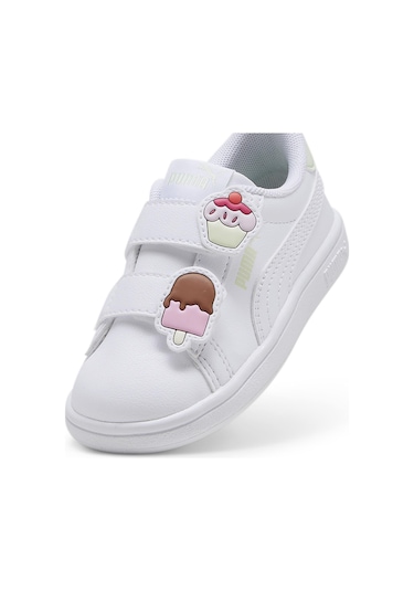 Puma Smash 3.0 Badges V Inf Çocuk Sneaker-beyaz Beyaz