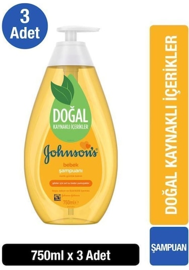 Johnson's Baby Şampuan 3 x 750 ML