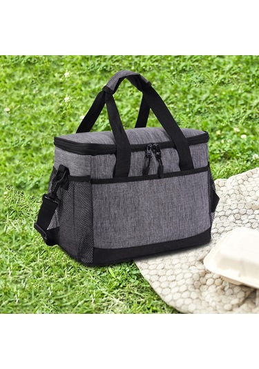 Suntek Soğutucu Çanta Çok Fonksiyonlu Sıcak Soğuk Gri-29,5x20x23cm Gri