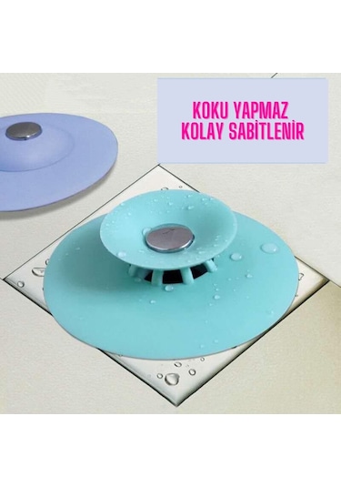 4*Lü Silikon Malzeme Banyo Mutfak Gider Evye Lavabo Çöp Tıpa