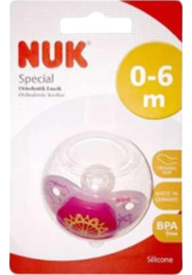 Nuk Special Ortodontik Silikon Emzik No:2 Çok Renkli